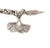 Carrera Y Carrera 18k White Gold 5 Dangle Charm Bracelet For Sale - Image 4 of 6