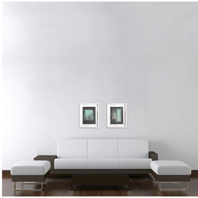 2020s Cove.IV White Framed Abstract Painting For Sale - Image 5 of 5