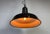 Industrial French Dark Grey Enamel Factory Pendant Lamp, 1960s For Sale - Image 13 of 17