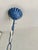 French Blue and White Tole Floral Cage 4-Light Chandelier, 1970s For Sale - Image 13 of 15