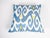 Textile Blue Ikat Pillow Cover for Sale For Sale - Image 7 of 8
