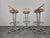 Mid-Century Modern Vintage Space Age Italian Bar Stools, 1970, Set of 3 For Sale - Image 3 of 14