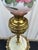 Early 1900's Juno Brass and Marble Telescoping Piano Floor Lamp With Painted Globe For Sale - Image 6 of 12