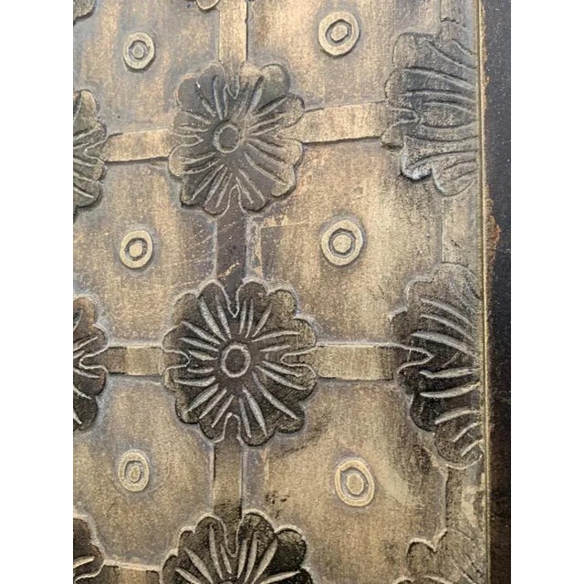 1990s Carved Resin Attra Wall Art on Wood by Lam Lee For Sale - Image 5 of 11