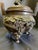 Large, heavy Chinese bronze incense burner on three decorative legs ending in an animal paw. The principal side of the...