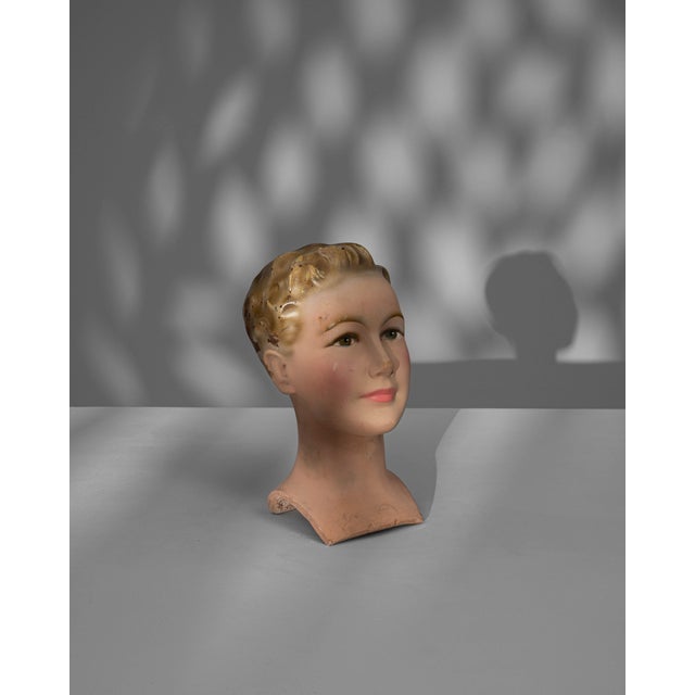 1920s French Plaster Bust For Sale - Image 11 of 18