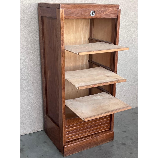 This French filing cabinet is another good example of the quality furniture that was made in those days. The angular...