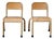 Vintage Beige Tubular Nursery School Chair, 1960s For Sale