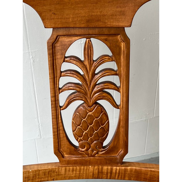 Ethan Allen Legacy Carved Pineapple Dining Chairs Set of 10 Chairish