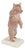 Vintage Porcelain Figure of Standing Brown Bear by Erich Hösel for Meissen For Sale