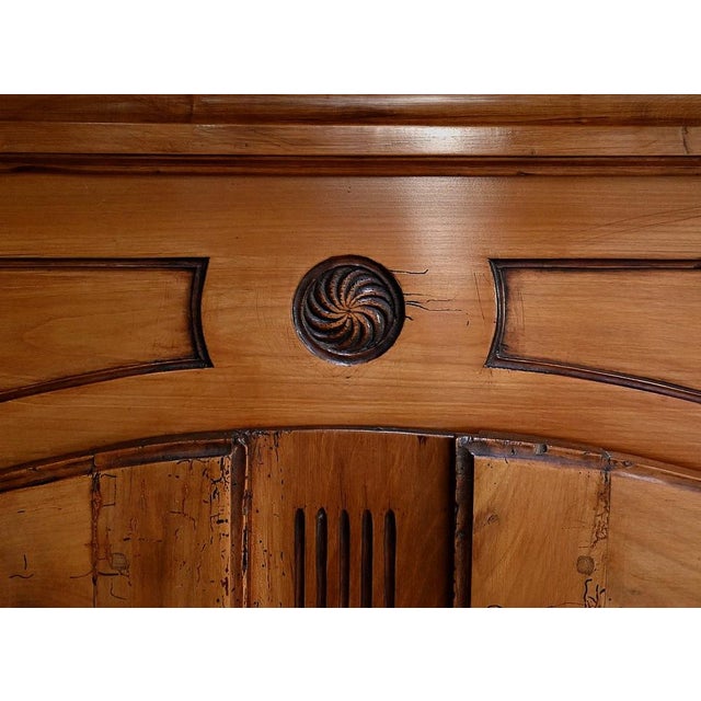 Wood Louis XV Little Cabinet Library in Cherry Trees For Sale - Image 7 of 18