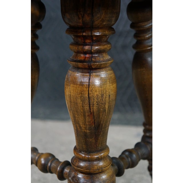 Antique Victorian Birch Ball & Claw Piano Organ Stool Seat Rest For Sale - Image 13 of 17