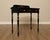 Hitchcock Style Ebonized and Stenciled One-Drawer Vanity or Writing Desk by Very Best For Sale - Image 4 of 12