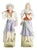 Porcelain Fishing Couple, 19th Century, Set of 2 For Sale