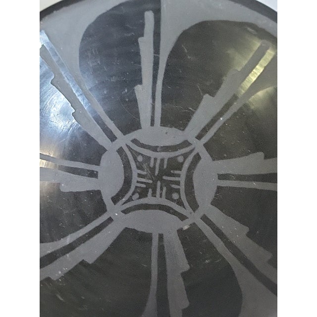 Pueblo Indian Art Vintage Celestina San Clara Pueblo Native American Bowl For Sale - Image 4 of 8