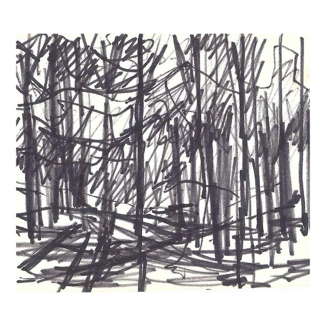 1970s Robert Angeloch Landscape Drawing For Sale