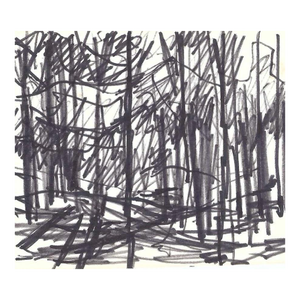 1970s Robert Angeloch Landscape Drawing
