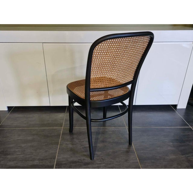 Vintage Model 811 Chairs by Joseph Hoffmann, 1990, Set of 4 For Sale - Image 12 of 13