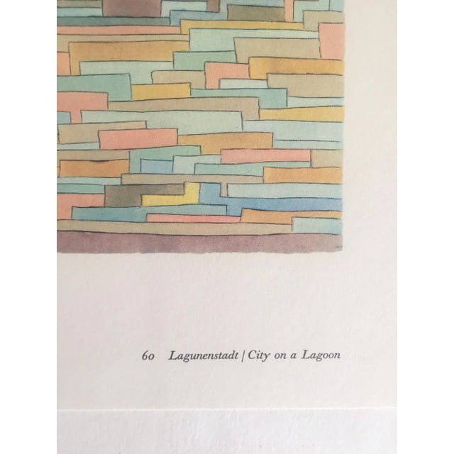 Paul Klee Vintage 1969 Abstract Modernist Lithograph Print " City on a Lagoon " 1932 For Sale - Image 9 of 12