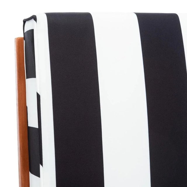 2020s Solano Sunlounger - Natural/Black Stripe For Sale - Image 5 of 9