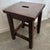 Vintage Varnished Wooden Stool For Sale - Image 4 of 6