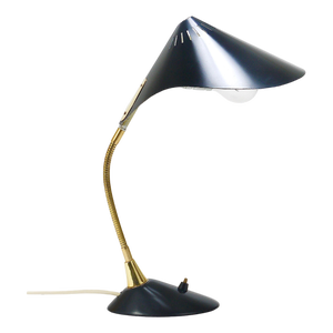 Mid-Century Brass Table Lamp, 1950s