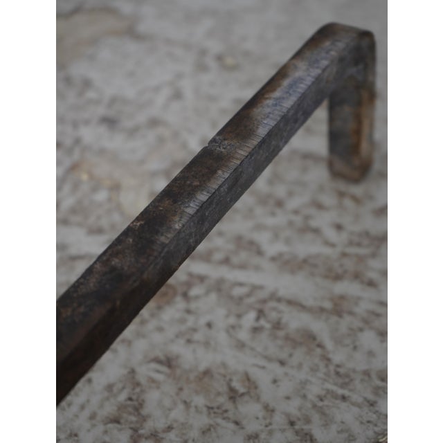 Pair Virginia Metalcrafters Colonial Style Brass Fireplace Andirons For Sale - Image 11 of 13