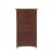 Brown Oriental Chinese Brown 8 Drawers Slim File Storage Cabinet For Sale - Image 8 of 8