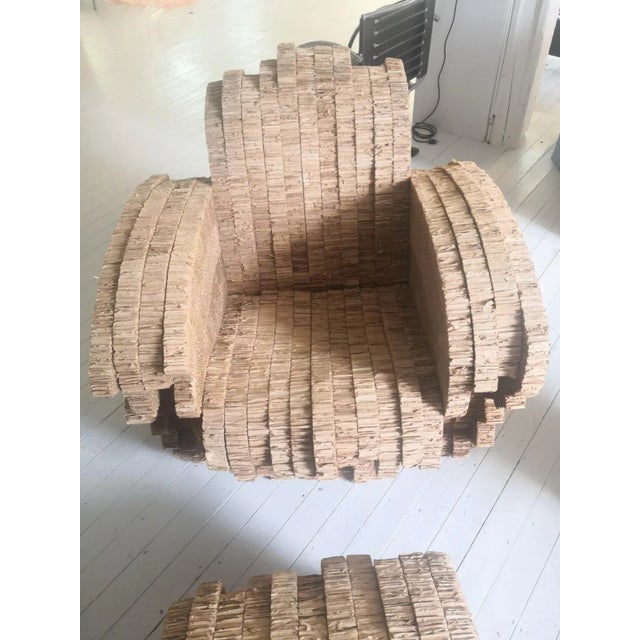 Vitra Little Beaver Chair & Ottoman Limited Ed. Nr. 14 of 100 by Frank Gehry from Vitra, 1990s For Sale - Image 4 of 7