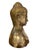 Buddha Bust Brass/Bronze Silvered Nepal Tibet Yoga Meditation Decor 6.75" For Sale - Image 4 of 9