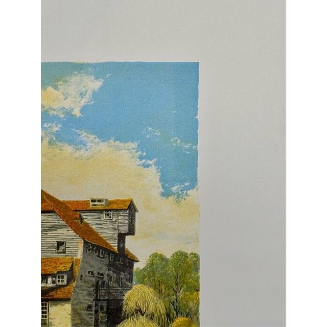 Mid 20th Century Mid 20th Century Alex Packham Artist's Proof of Beautiful Two Story 19th Century English Mill For Sale - Image 5 of 12