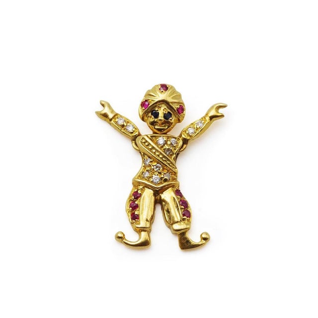Metal French Articulated Sultan Pendant For Sale - Image 7 of 7