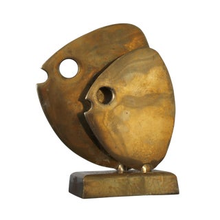 Vintage Somchai Attri. Brass Table Sculpture For Sale