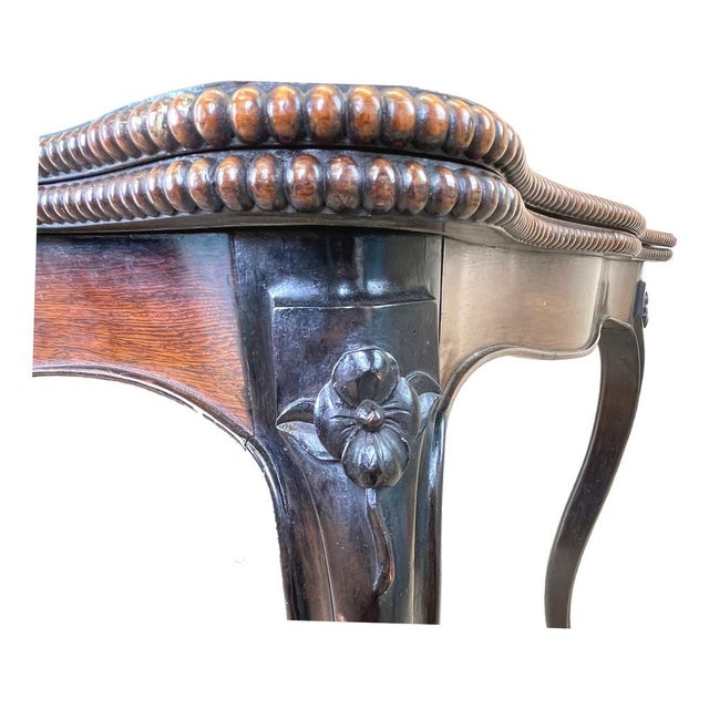 19th Century Rosewood Card Tables, 1860, Set of 2 For Sale - Image 4 of 15