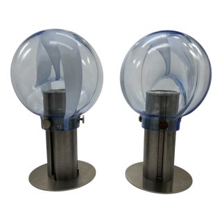 Italian Table Lamps attributed to Toni Zuccheri, 1970s, Set of 2 For Sale
