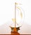 Mid Century Modern Original Art Boat Sculpture Stone Geode Sailboat Vintage MCM For Sale - Image 9 of 12