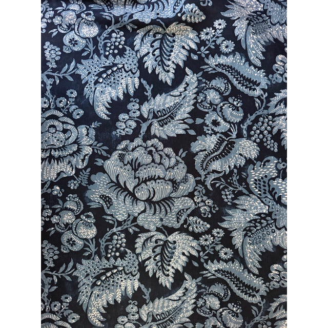 2020s The Brunschwig & Fils Wesserling Print in Blue Pattern Color 8019125 4 Yards Fabric For Sale - Image 5 of 7