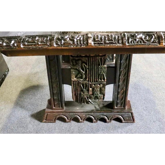 Gothic Mid 20th Century Attributed to Witco Dining Table by William Westenhaven For Sale - Image 3 of 9