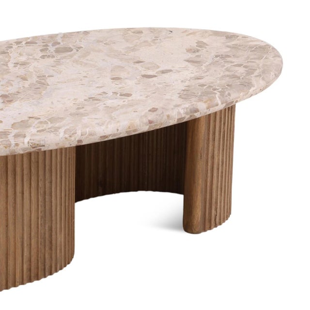 Onda Sculptural Marble Coffee Table For Sale In Los Angeles - Image 6 of 6