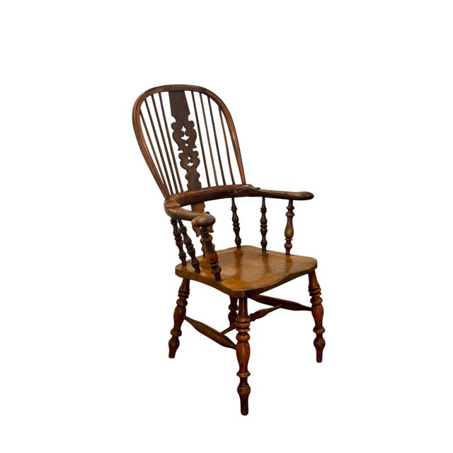 English Windsor Armchair, 1880s For Sale - Image 3 of 10