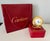 Vintage Cartier 24-karat gold-plated Art Deco travel quartz desk clock with alarm. Cartier Paris 24-karat gold-plated and...