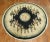 One of a kind hand-woven vintage chinese round rug , circa mid 20th century