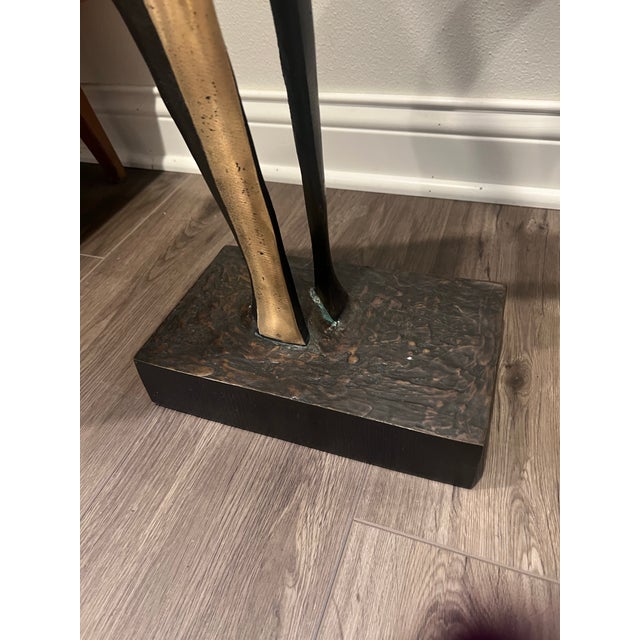 Abstract Metal Sculpture by Charles Kraus 1989 For Sale - Image 3 of 10