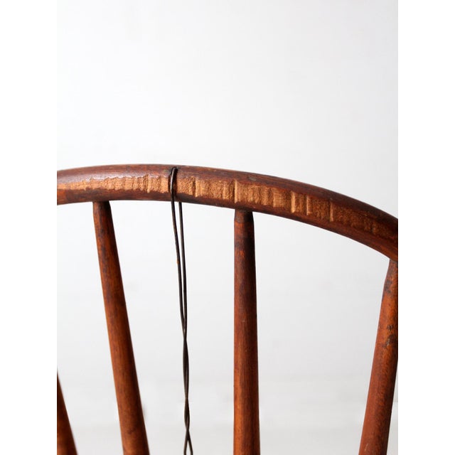 Antique Heywood Wakefield Windsor Chair For Sale - Image 6 of 13