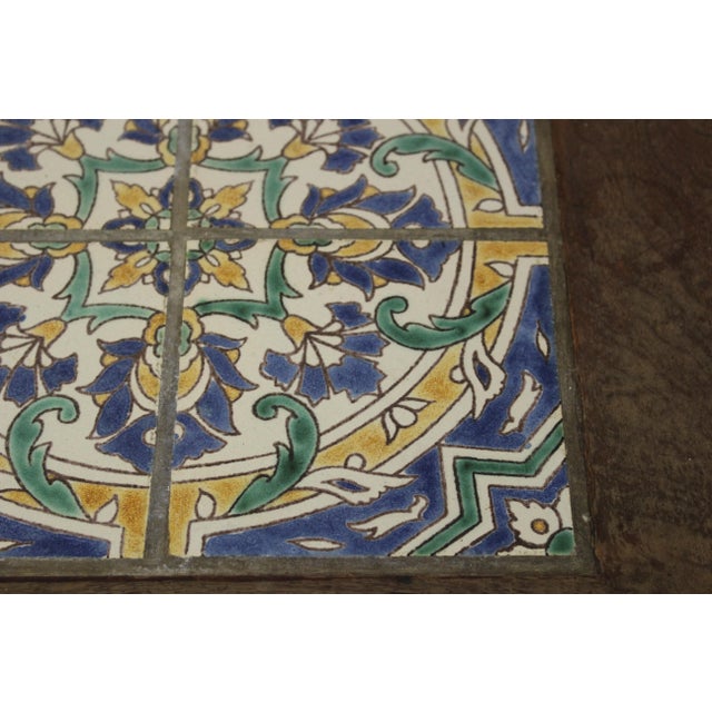 Vintage California Tile Top Occasional Table For Sale In Los Angeles - Image 6 of 13