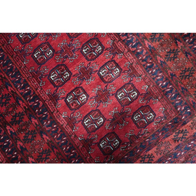 1960s, Handmade Vintage Afghan Ersari Runner 3.5' X 9.2' For Sale - Image 12 of 18