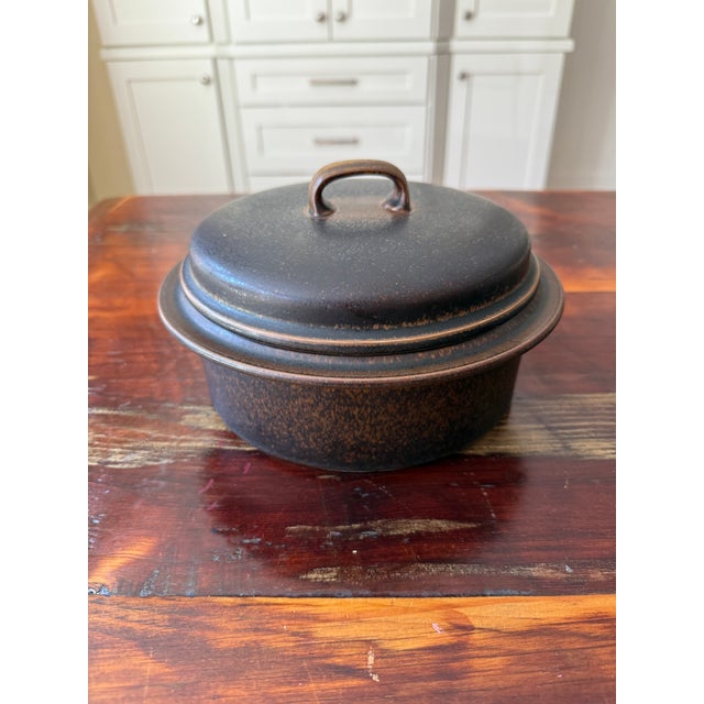 Arabia Vintage Arabia Finland "Ruska" Round Covered Casserole by Ulla Procopé For Sale - Image 4 of 7