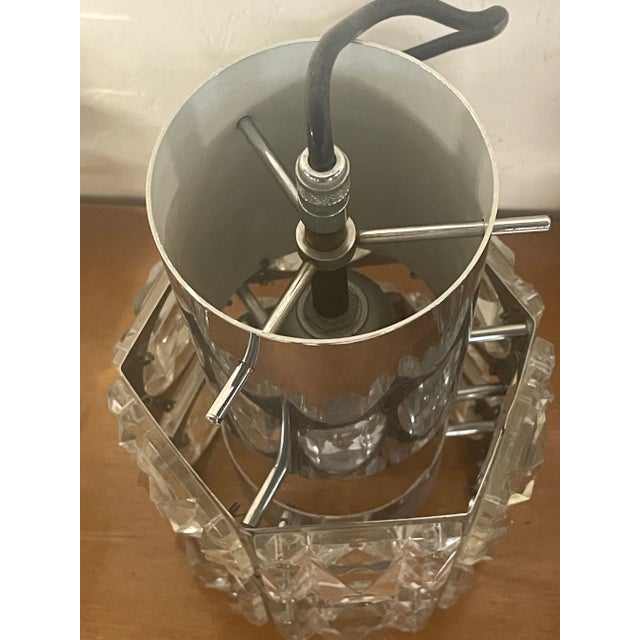 Swarovski Cut Glass Pendant Lamps, 1970s, Set of 5 For Sale - Image 8 of 18