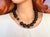 Metal Vintage 21-Inch Black Obsidian Beaded Necklace With Onyx Cameo Clasp For Sale - Image 7 of 9