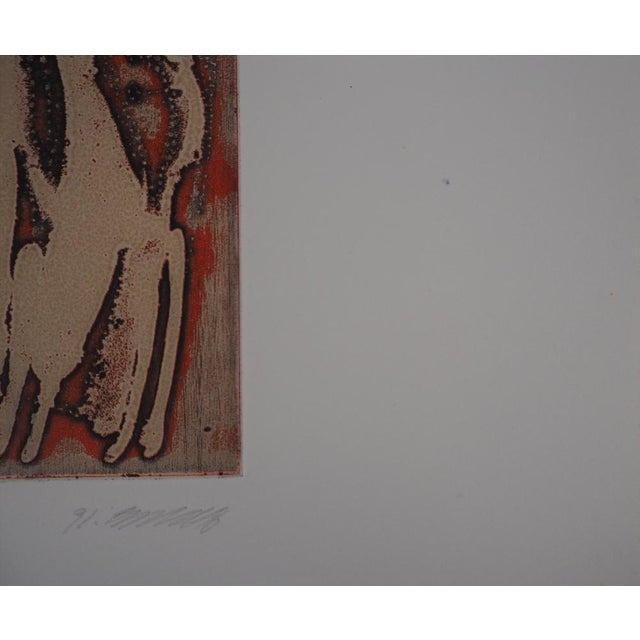 Yuk, Surrealist Figure (I Know She Is Going), 1991, Original Etching For Sale - Image 8 of 11